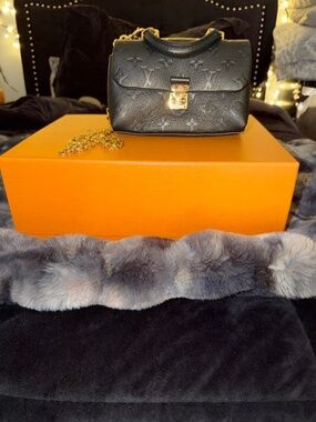 Louis Vuitton Nano Madeleine – Black Monogram Empreinte Leather | Like New